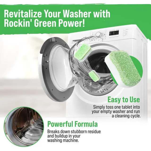 Alt view image 2 of 7 - Deep Cleaning and Deodorizing Tablets for Dishwashers, Washing Machines, and Garbage Disposals, Removes Odor and Residue (Washing Machine Cleaning Tablets, 8 Pack)