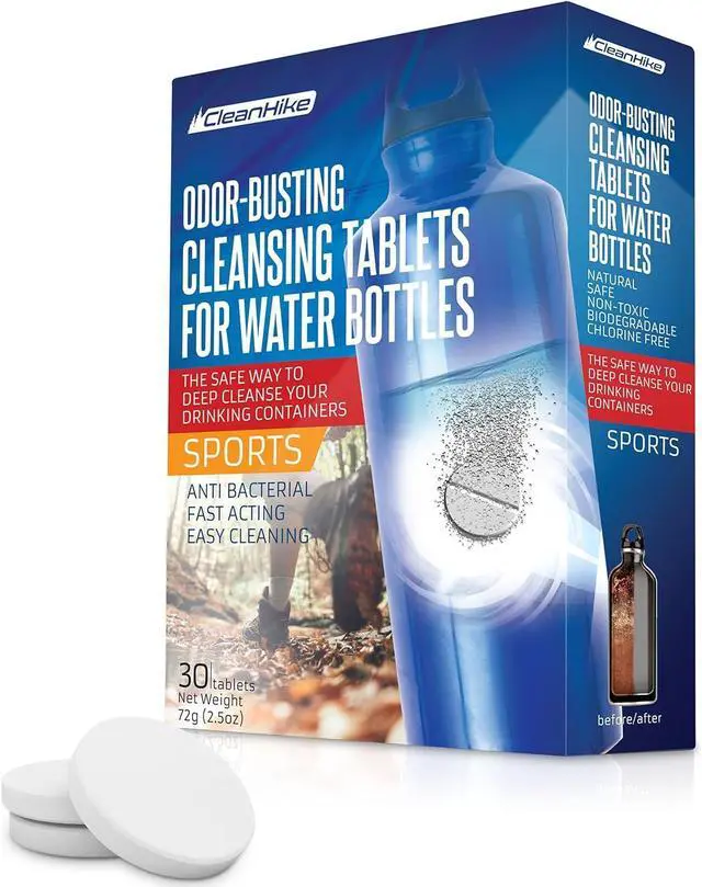 Main image of Tumbler Water Bottle Cleaning Tablets - All Natural Ingredient, Great for All Stainless, Plastics, Ceramic and Glass Drinking Containers, Individually Packed (36 Count)