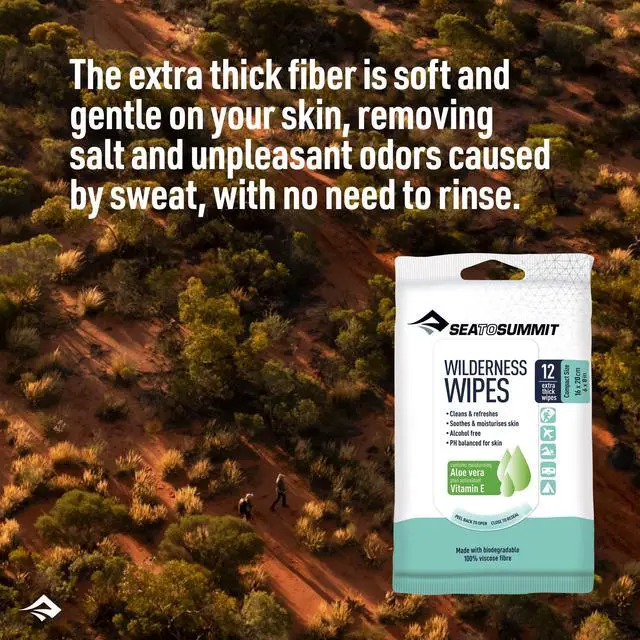 Alt view image 3 of 7 - Wilderness Wipes Rinse-Free Body Wipes, 2-Pack (12 Wipes per Pack)