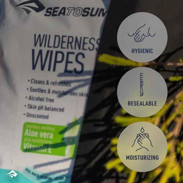Alt view image 4 of 7 - Wilderness Wipes Rinse-Free Body Wipes, 2-Pack (12 Wipes per Pack)