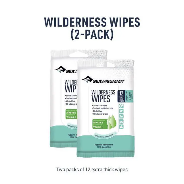 Alt view image 7 of 7 - Wilderness Wipes Rinse-Free Body Wipes, 2-Pack (12 Wipes per Pack)