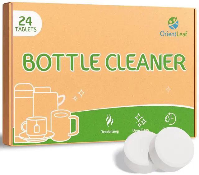 Main image of Water Bottle Cleaning Tablets, Water Bottle Cleaner For Stainless Steel, Tumbler, Travel Mugs, Bottle Cleaner Tablets 24 Count