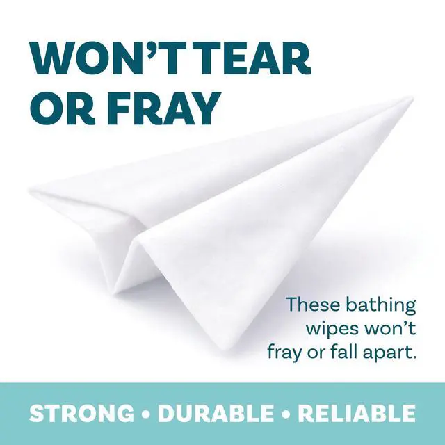 Alt view image 4 of 7 - Extra Large Body Wipes for Adults Bathing No Rinse - 80 Ultra Thick Disposable Shower Wipes for Men, Women & Elderly - Great for Gym, Camping, Post Surgery