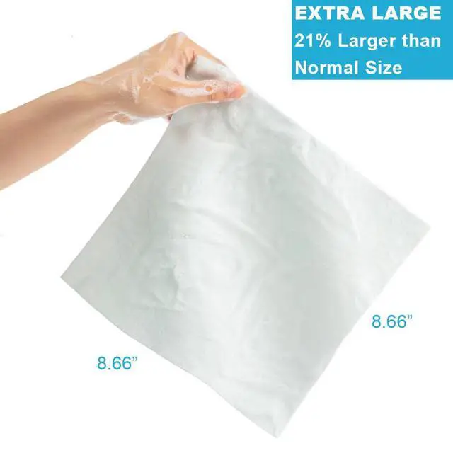 Alt view image 2 of 7 - No Rinse Bathing Wipes for Adults-Rinse Free Bath Sponges,Soap Infused,Dry Shower Wipes for Elderly,For Camping,Hiking,GYM,Post Surgery Must Haves, (25 Counts)