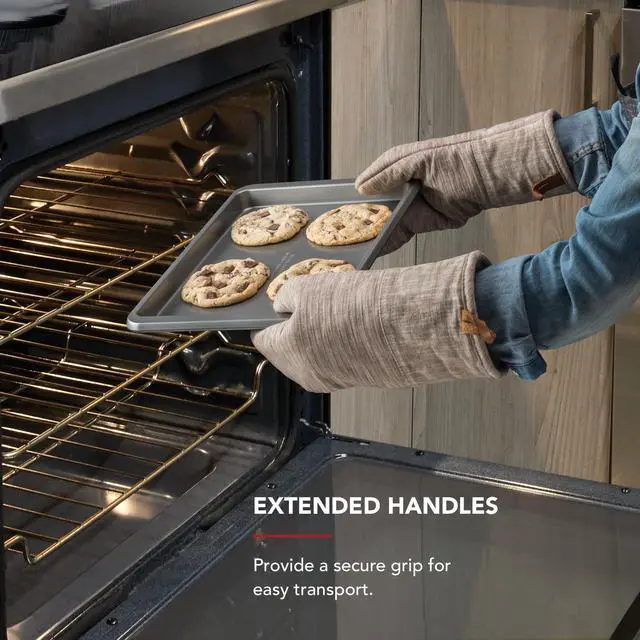Alt view image 4 of 7 - 9x13in Nonstick Aluminized Steel Baking Sheet, Contour Silver