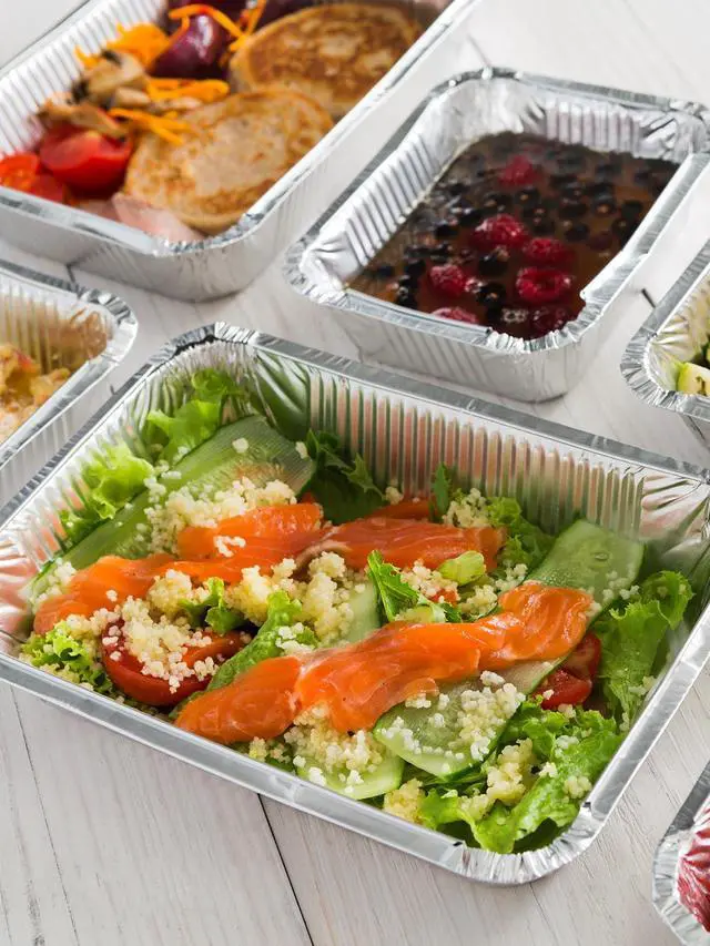 Alt view image 7 of 7 - 50 Pack 8x6 Disposable Aluminum Pans with Lids Aluminum-Foil-Pans-Tin-Foil-Baking-Pans-Tin-Trays-Food-To-Go-Containers-for-Meal-Prep-Cooking-Roasting-Heating-Takeout