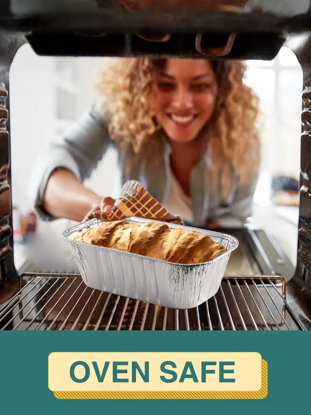 Alt view image 5 of 7 - 60 Pack 6x3.5x2 Disposable Aluminum Loaf Pans with Lids Small-Aluminum-Foil-Pans-Tin-Foil-Baking-Pans-Tin-Trays-Food-Containers-for-Baking-Cakes-Bread-Meat-Loaves