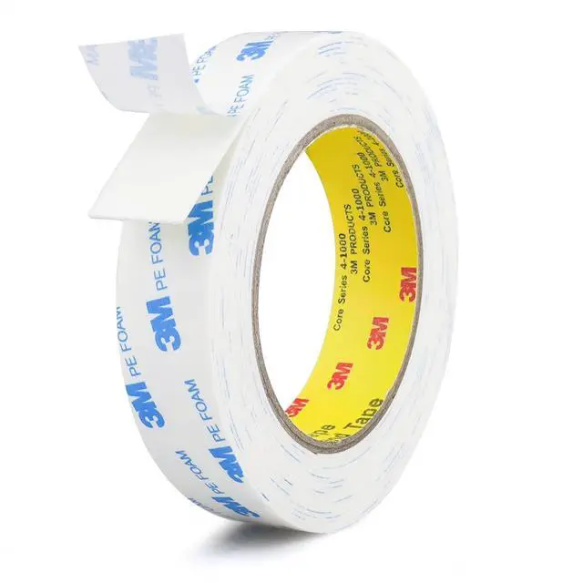 Main image of 3M Double Sided Tape 1in x 16.5ft, Mounting Tape Heavy Duty, Removeable PE Foam Tape Strips, Strong Adhesive Tape Waterproof Free Damage for Paint Wall Picture Hanging Poster