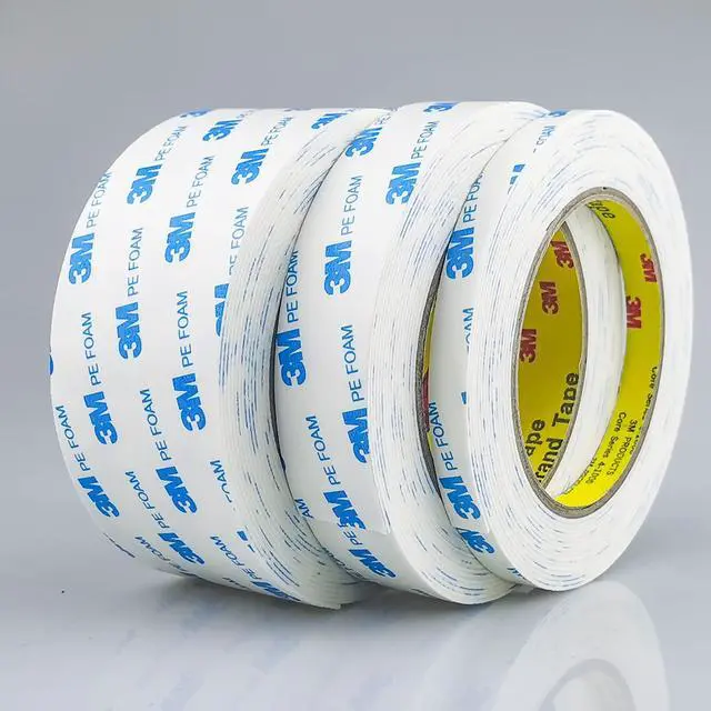 Alt view image 4 of 7 - 3M Double Sided Tape 1in x 16.5ft, Mounting Tape Heavy Duty, Removeable PE Foam Tape Strips, Strong Adhesive Tape Waterproof Free Damage for Paint Wall Picture Hanging Poster