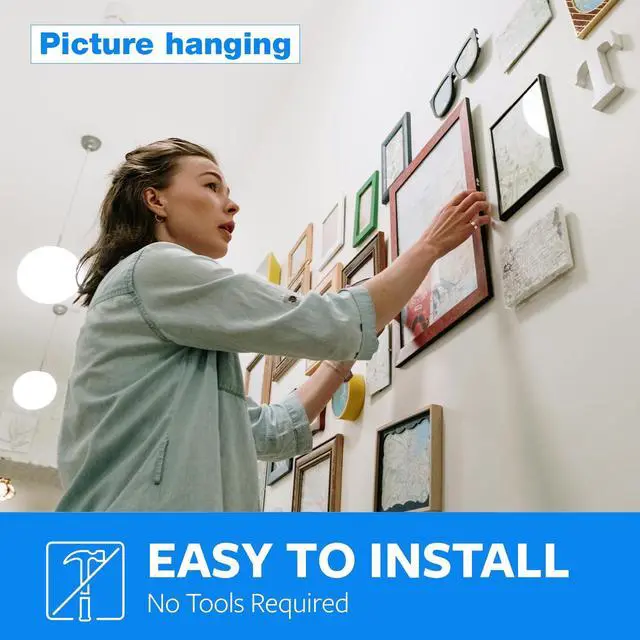 Alt view image 5 of 7 - 3M Double Sided Tape 1in x 16.5ft, Mounting Tape Heavy Duty, Removeable PE Foam Tape Strips, Strong Adhesive Tape Waterproof Free Damage for Paint Wall Picture Hanging Poster