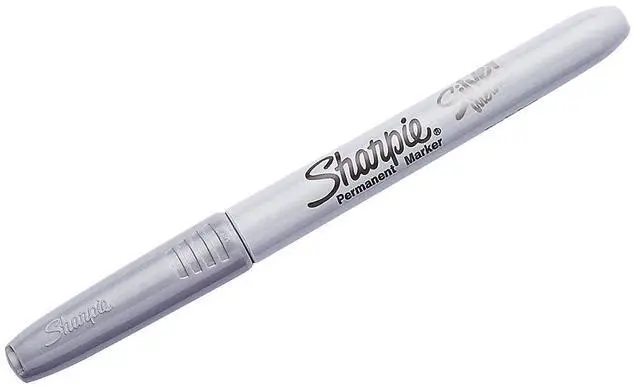 Alt view image 2 of 6 - Metallic Fine Point Permanent Markers 2/Pkg-Gold & Silver