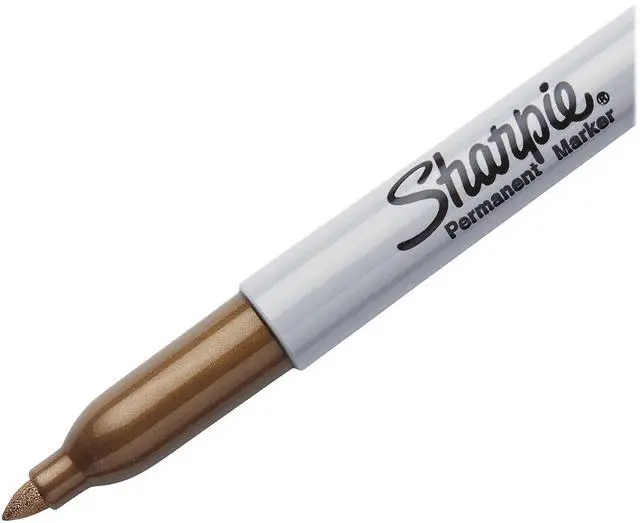 Alt view image 5 of 6 - Metallic Fine Point Permanent Markers 2/Pkg-Gold & Silver