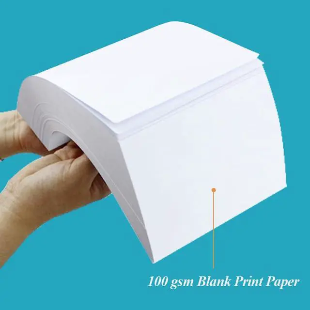 Alt view image 4 of 7 - 8.5" x 14" Blank Print Paper - 50Sheets/100Pages Blank Loose-Leaf Papers, Legal Size Printing in Office/Home/School, 100gsm Blank Paper