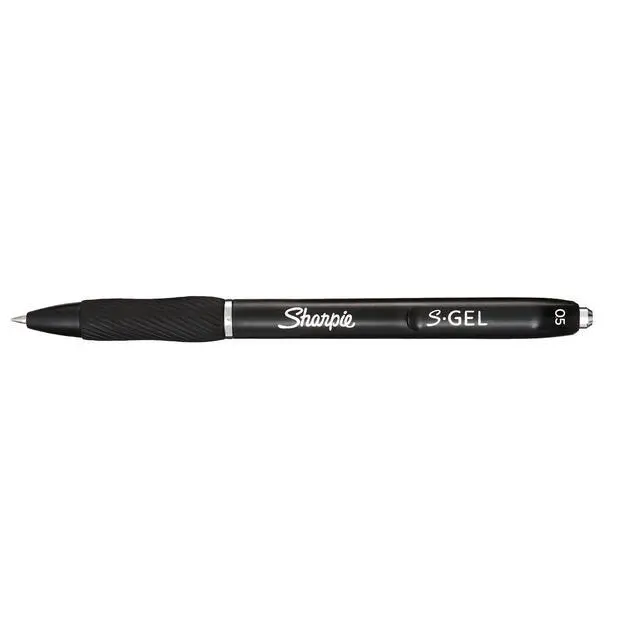 Alt view image 2 of 6 - S-Gel, Gel Pens, Fine Point (0.5mm), Black Ink Gel Pen, 4 Count