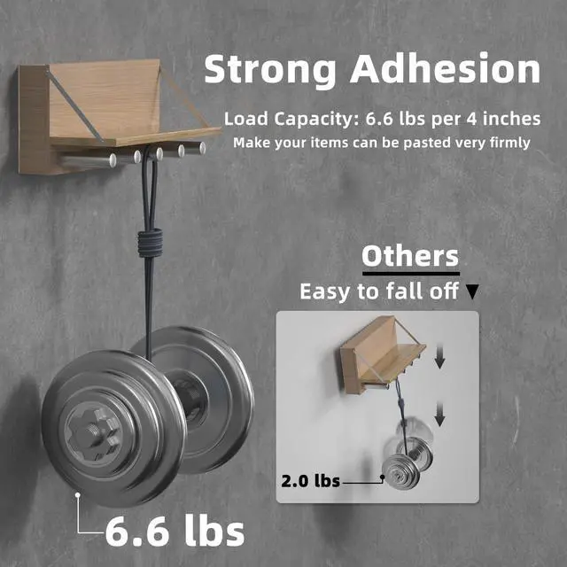 Alt view image 3 of 7 - Double Sided Tape Heavy Duty, 16.4FT Nano Tape, Extra Large Clear Mounting Tape, Removable Traceless Adhesive Tape, Strong Grip for Picture Hanging, Posters, Carpet, Wall Decor