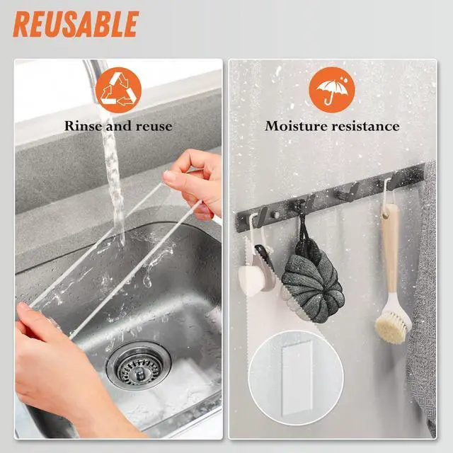 Alt view image 4 of 6 - Extra Large Double Sided Tape Heavy Duty Removable 1.18 Inch x 160 Inch, Clear & Tough Nano Tape, Multipurpose Mounting Tape Picture Hanging Strips Adhesive for Poster Carpet