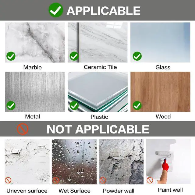 Alt view image 7 of 7 - 48PCS Nano Double Sided Adhesive Pads,Waterproof No Damage Removable Heavy Duty Mounting Tapes,Clear Residue-Free Strong Sticky Pads for Walls,Hanging Pictures, DIY Craft Home Office