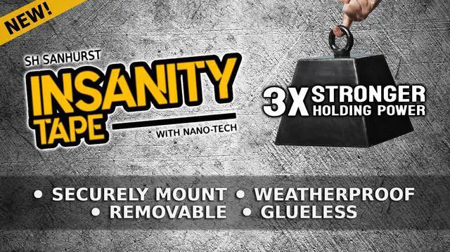 Alt view image 2 of 7 - Double Sided Tape Heavy Duty, Removable Nano Mounting Tape Safe For Most Walls & Floors, Traceless Adhesive Strips, Weatherproof - Strong Hold For Hanging Pictures, Posters & Doorbell Cameras