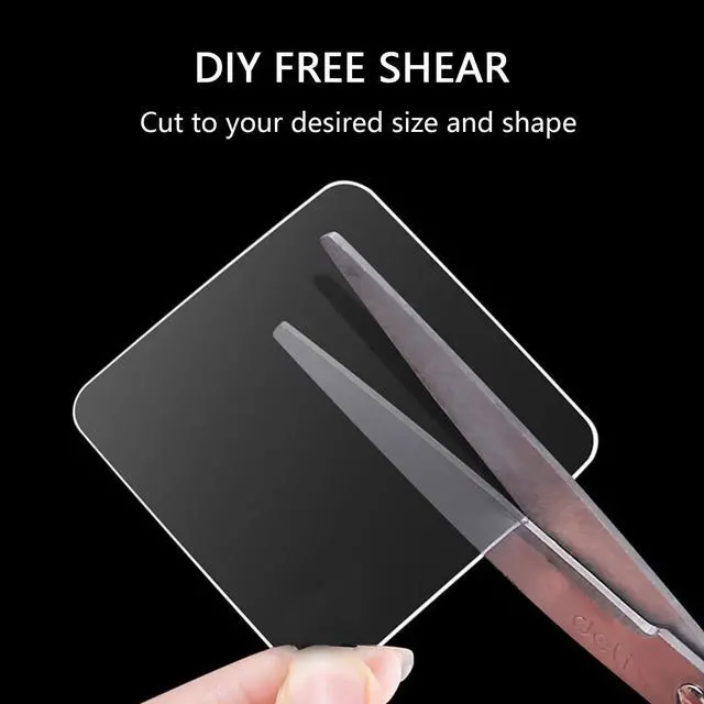 Alt view image 3 of 6 - Heavy Duty Double Sided Tape, Clear Reusable Mounting Tape Picture Hanging Adhesive Tape Removable Wall Tape Adhesive Poster Tape