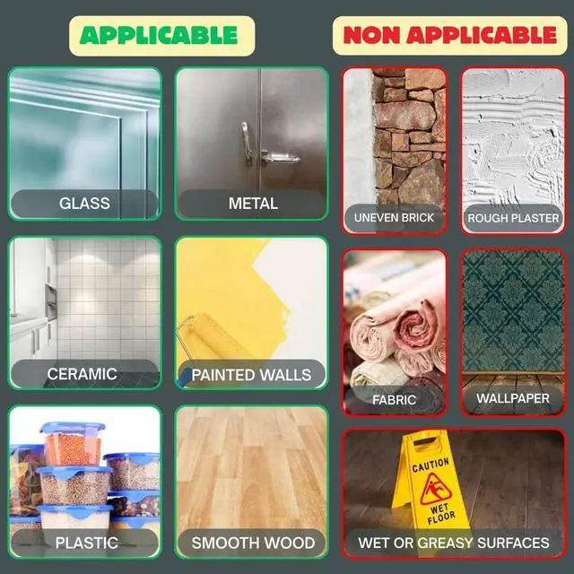 Alt view image 7 of 7 - Double Sided Mounting Tape - Heavy Duty Adhesive 1.18in x 9ft Clear Nano Tape for Picture Hanging, Removable Sticky Pads, Posters, Wall Décor, Carpets, DIY Projects Strong & Versatile Solution