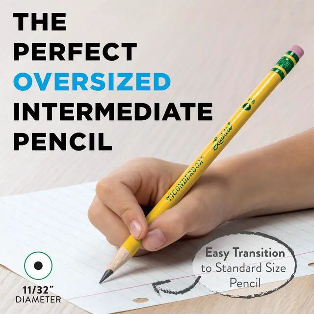 Alt view image 3 of 7 - Laddie Wood-Cased Pencils, #2 HB Soft, With Erasers, Yellow, 12 Count