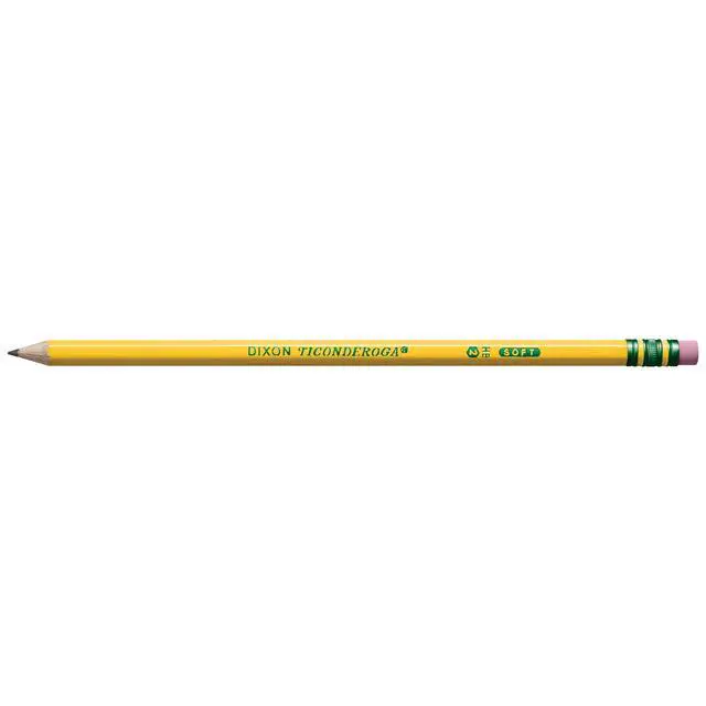 Alt view image 4 of 7 - Wood-Cased Pencils, Pre-Sharpened, 2 HB Soft, Yellow, 10 Count