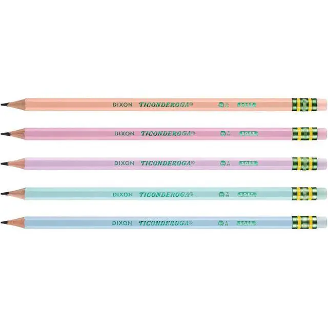Alt view image 3 of 7 - Wooden Pencils, Pre-Sharpened, 2 HB Soft, Pastel Colors, 18 Count