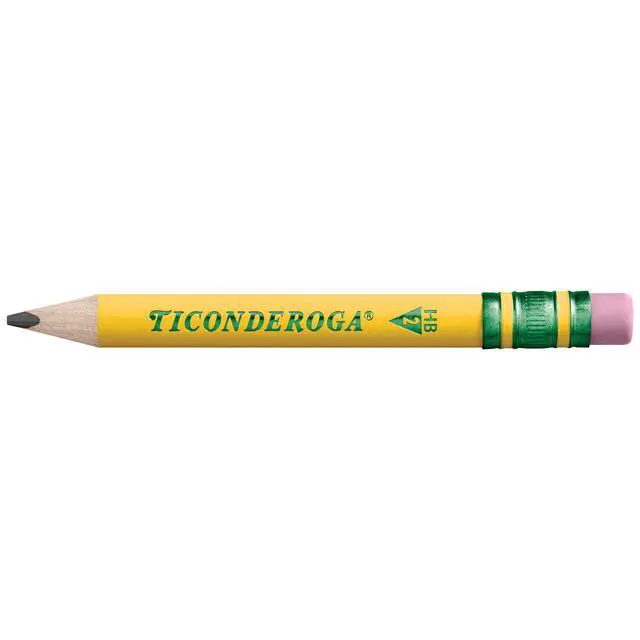 Alt view image 2 of 7 - My First Short Triangular Wood-Cased Pencils, #2 HB Soft, With Erasers, Yellow, 4 Count