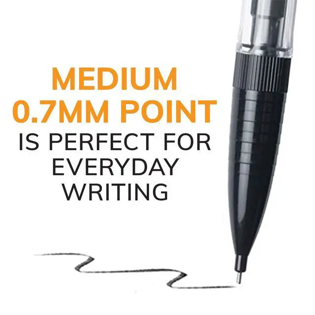 Alt view image 3 of 6 - Xtra-Smooth Mechanical Pencils with Erasers, Medium Point (0.7mm), 10-Count Pack, Bulk Mechanical Pencils for School or Office Supplies