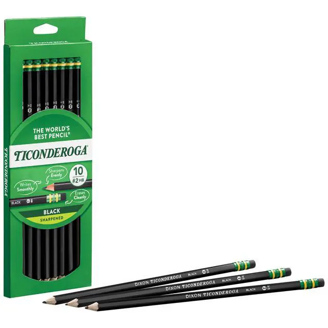 Alt view image 5 of 7 - Wood-Cased Pencils, Pre-Sharpened, 2 HB Soft, Black, 10 Count
