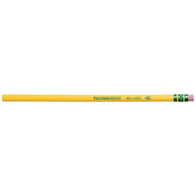 Alt view image 3 of 7 - Tri-Write Wood-Cased Pencils, 2HB Soft, Yellow, 12 Count