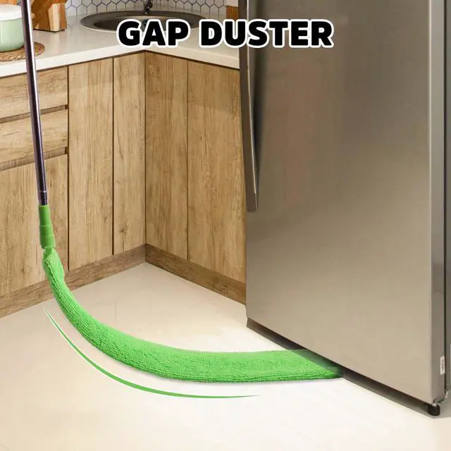 Alt view image 4 of 7 - Cobweb Duster with Extension Pole, Ceiling Fan Duster with Long Handle, Spider Web Brush Flat Duster for Under Appliances High Ceilings Outdoor