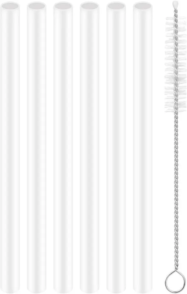 Main image of Replacement Straws for Ello Pop & Fill Stainless Steel Water Bottle-Reusable Plastic Straws Compatible with Ello Quick Fill Technology Cup 16,18,22,32,40 oz