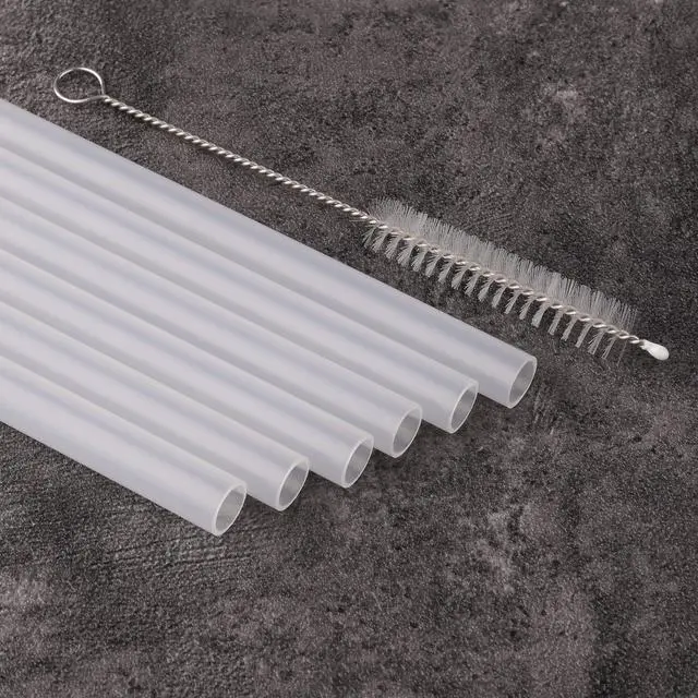 Alt view image 4 of 6 - Replacement Straws for Ello Pop & Fill Stainless Steel Water Bottle-Reusable Plastic Straws Compatible with Ello Quick Fill Technology Cup 16,18,22,32,40 oz