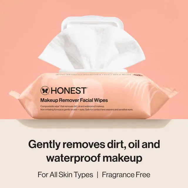 Alt view image 2 of 7 - Fragrance Free Cleansing Makeup Remover Facial Wipes | Plant Based, Hypoallergenic, Gentle for Sensitive Skin | 30 Count