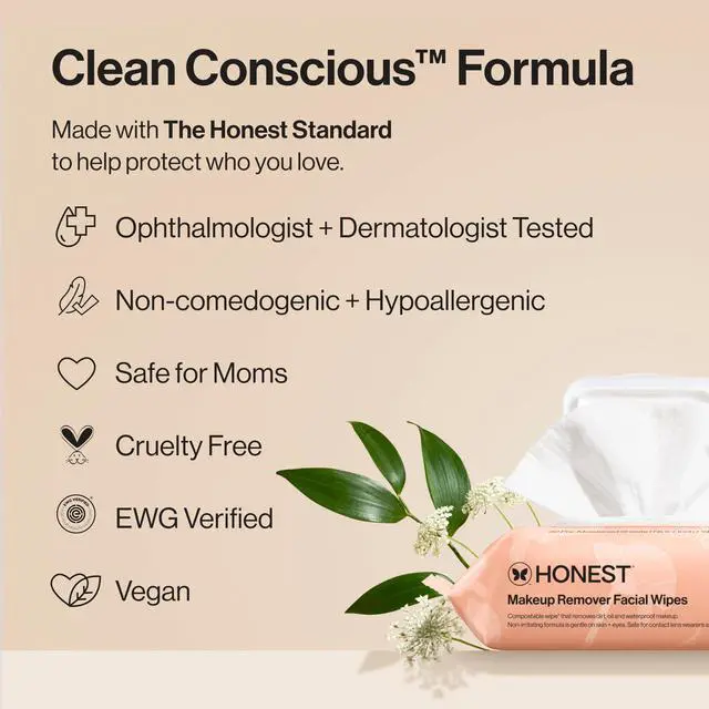 Alt view image 5 of 7 - Fragrance Free Cleansing Makeup Remover Facial Wipes | Plant Based, Hypoallergenic, Gentle for Sensitive Skin | 30 Count