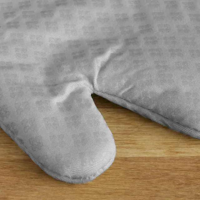 Alt view image 3 of 6 - Asteroid Oven Mitt Set, 7"x12.5", Grey, 2 Piece