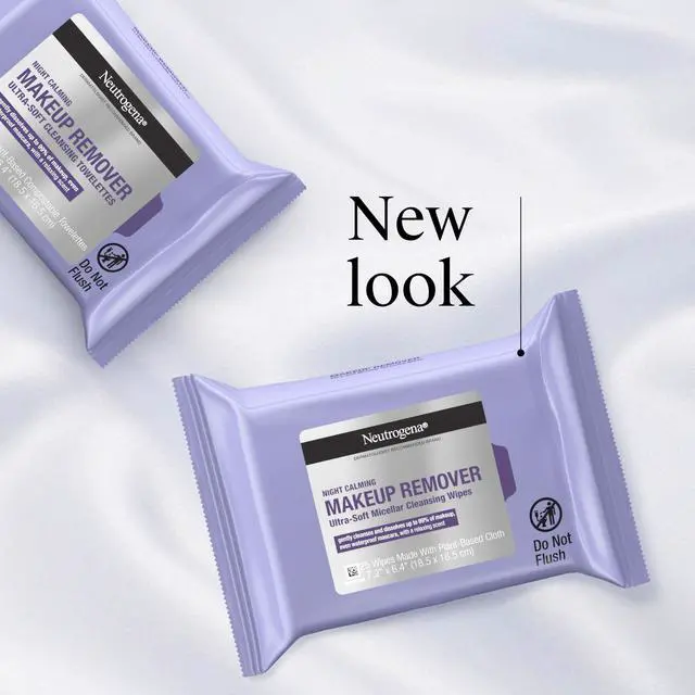 Alt view image 3 of 7 - Makeup Remover Night Calming Cleansing Towelettes, Disposable Nighttime Face Wipes to Remove Dirt, Oil & Makeup, 25 ct