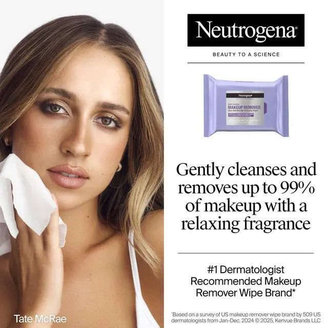 Alt view image 2 of 7 - Makeup Remover Night Calming Cleansing Towelettes, Disposable Nighttime Face Wipes to Remove Dirt, Oil & Makeup, 25 ct