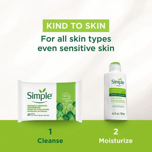 Alt view image 6 of 7 - Kind To Skin Micellar Makeup Remover Wipes - Face Wipes Instantly Remove Waterproof Makeup - Enriched with Vitamin B5 and E - Vegan - 20 pc