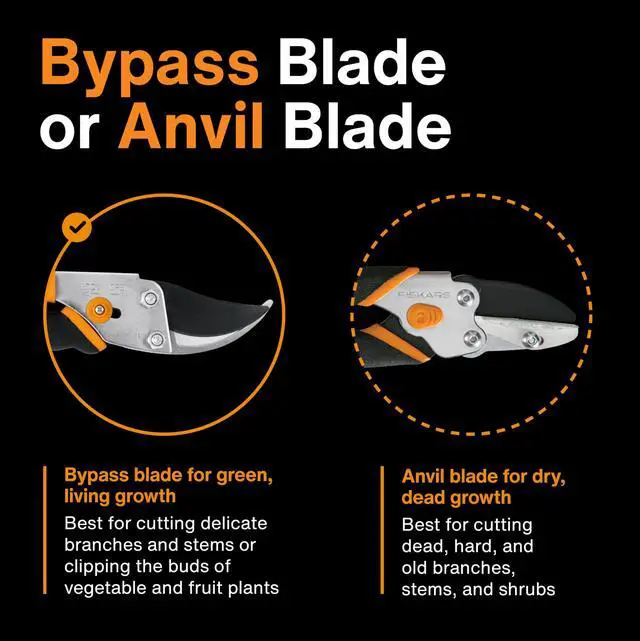 Alt view image 6 of 7 - Bypass Pruning Shears, 5/8" Cut Capacity Gardening Scissors, Self-Cleaning Sap Groove Prevents Sticking, Non-Slip Grip for Cutting Stems & Branches, Sharp Steel Blades w/ Low-Friction Coating