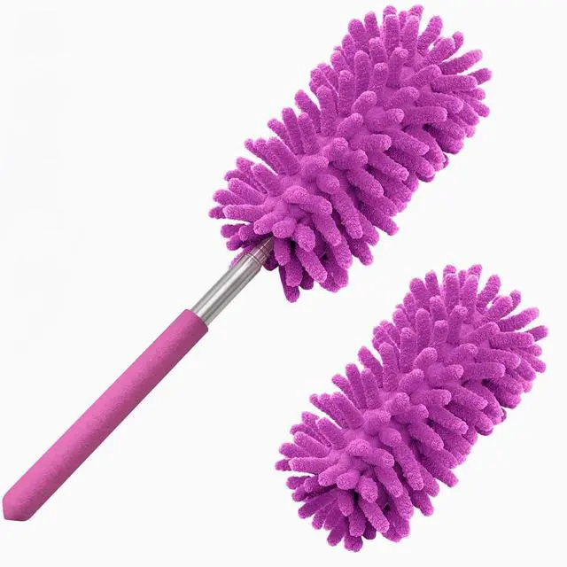 Main image of Microfiber Duster for Cleaning, Hand Washable Dusters with 2pcs Replaceable Microfiber Head, Extendable Pole, Detachable Cleaning Brush Tool for Office, Car, Window, Furniture, Ceiling Fan