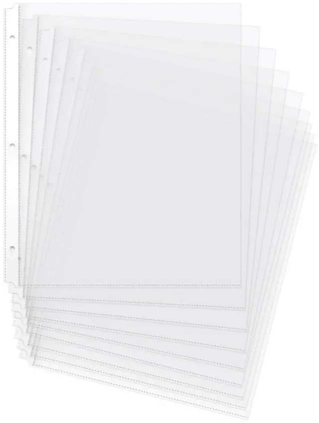 Main image of Durable Clear Sheet Protectors for 3 Ring Binder, 8.5 in x 11 in, 3 holes, 200 Pack
