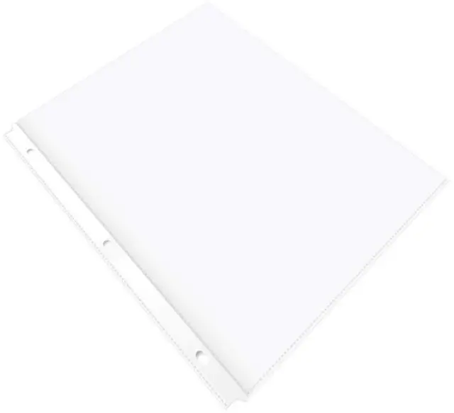 Alt view image 2 of 6 - Durable Clear Sheet Protectors for 3 Ring Binder, 8.5 in x 11 in, 3 holes, 200 Pack