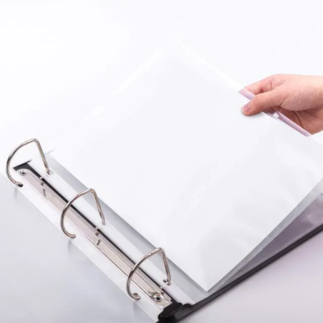 Alt view image 4 of 6 - Durable Clear Sheet Protectors for 3 Ring Binder, 8.5 in x 11 in, 3 holes, 200 Pack