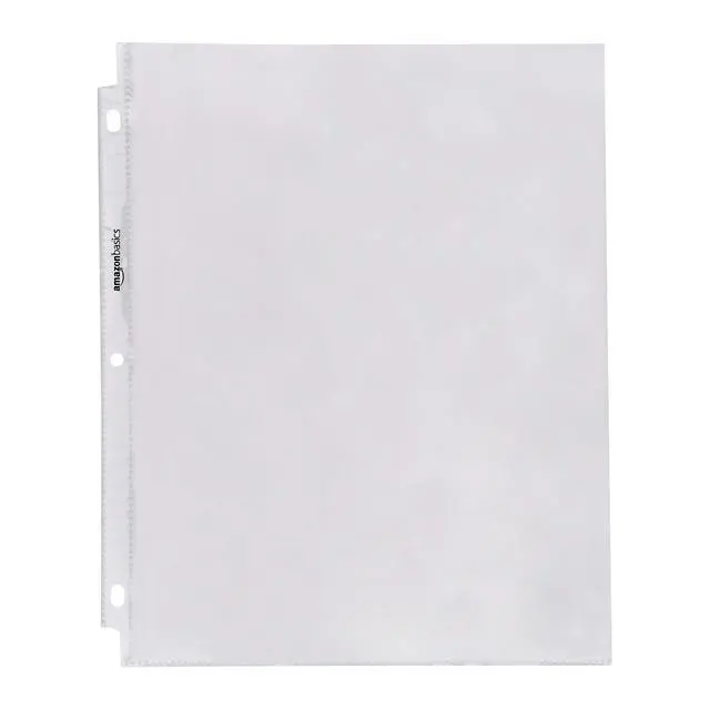 Alt view image 2 of 6 - Sheet Protectors for 3 Ring Binder, Heavyweight, Polypropylene, Top Loading, Letter Size, 8.5 x 11 Inch, 200-Pack, Clear