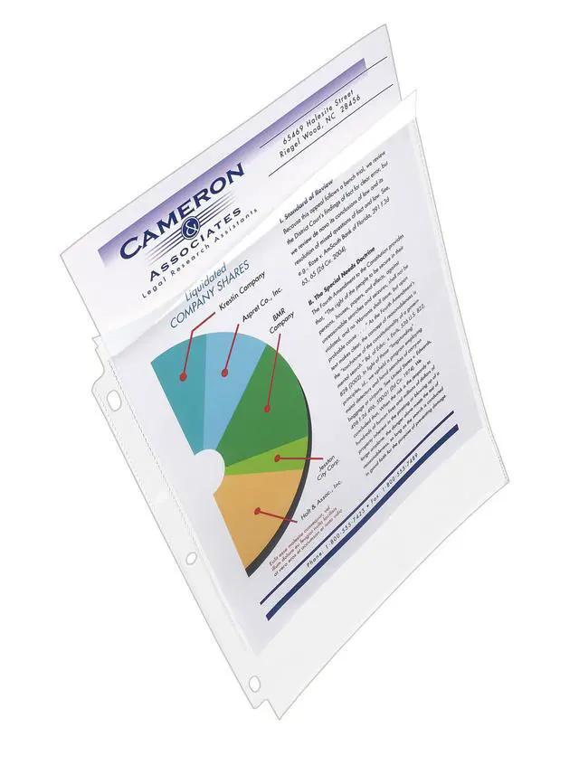 Alt view image 3 of 7 - Diamond Clear Top Sheet Protectors, Super Heavyweight Page Protectors for 3 Ring Binder, Clear Binder Sheet, 25 Count (76000)