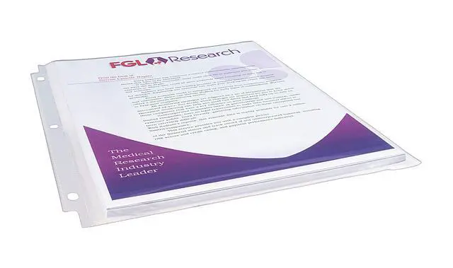 Alt view image 4 of 7 - Clear High-Capacity Sheet Protectors, Hold 50 Sheets, Heavyweight, 25 Multi Page Protectors (74171)