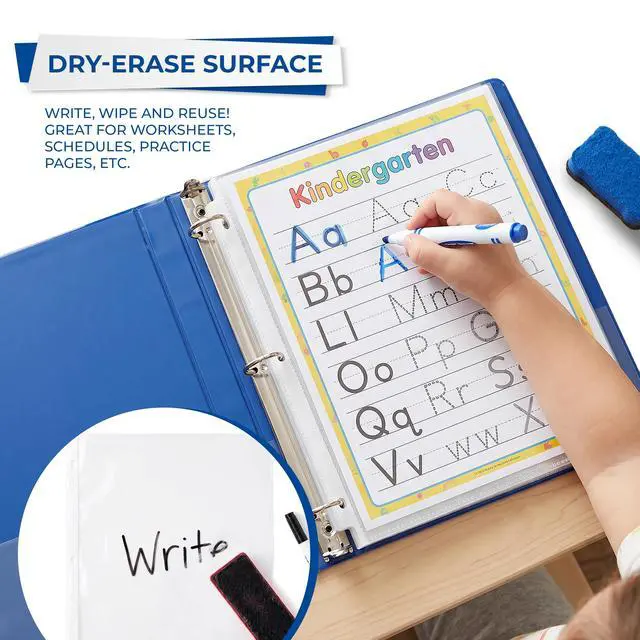 Alt view image 5 of 7 - 200 Pack Sheet Protectors, 8.5x11 Inch Page Protectors for 3 Ring Binder, Standard Weight, Non-Glare Protector, Letter Size, Top Loading, Acid Free