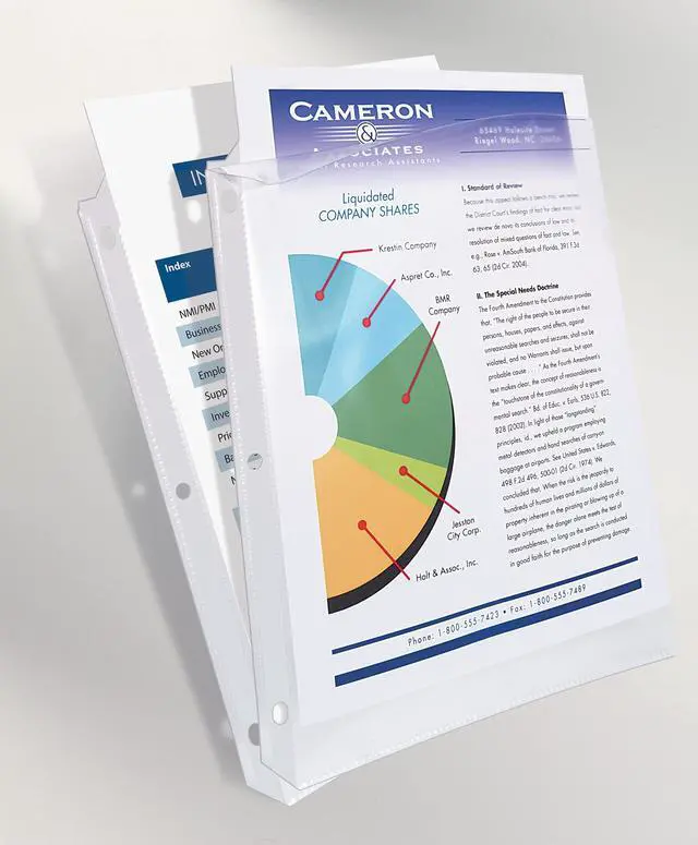 Alt view image 6 of 7 - Diamond Clear Heavyweight Sheet Protectors, Easy Load, 200 Document Protectors (74400)